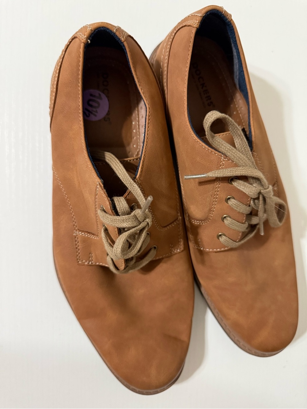 Dockers Men's Brown Lace-Up Oxfords